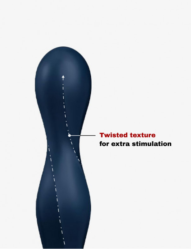 SATISFYER Double Ball-R Dark Blue Dildo