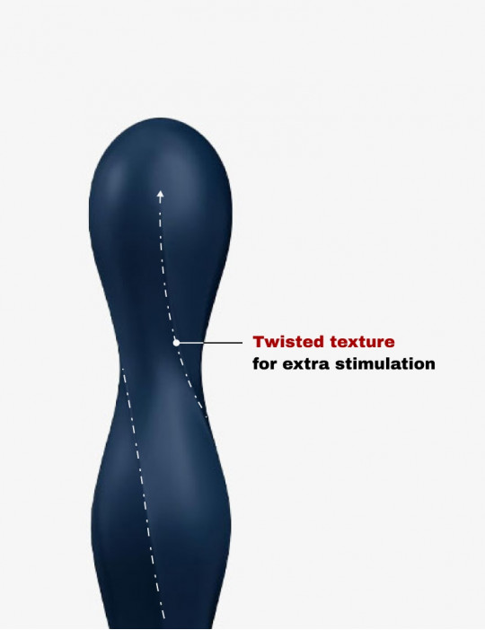 SATISFYER Double Ball-R Dark Blue Dildo