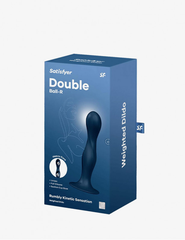 Double Ball-R Dark Blue Dildo - SATISFYER