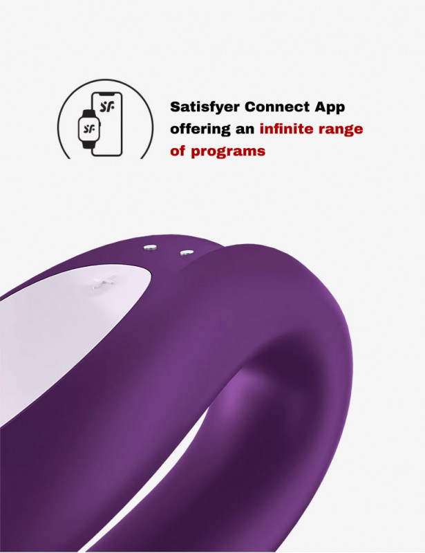 Vibrator Double Satisfyer - Double Joy - Purple