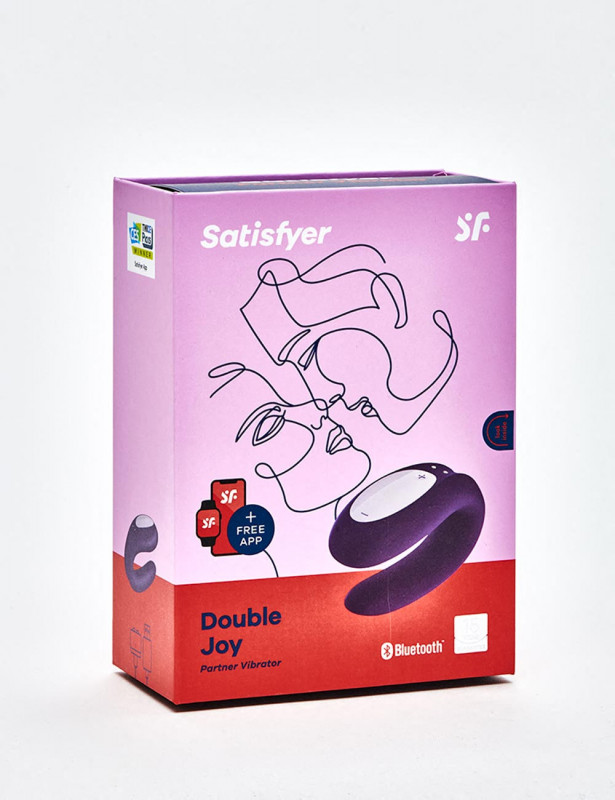 Double vibromasseur SATISFYER Double Joy packaging Double vibromasseur SATISFYER Double Joy packaging