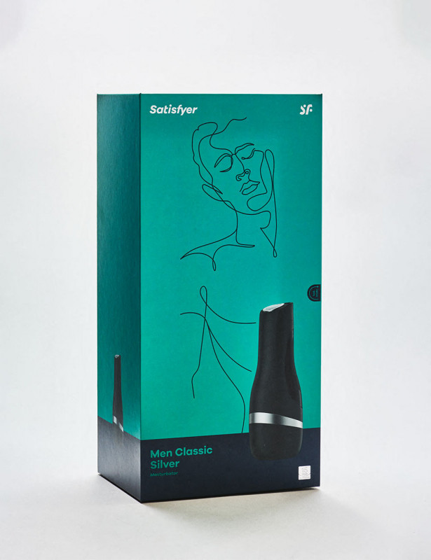 Masturbator Satisfyer Men Classic Silver Packaging Masturbator Satisfyer Men Classic Silver Packaging