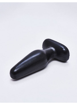Black cone-shaped anal plug 13.5 cm