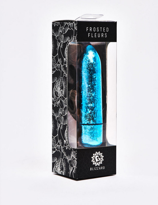 Rocks Off Vibrator Frosted Fleurs Blizzard packaging Rocks Off Vibrator Frosted Fleurs Blizzard packaging