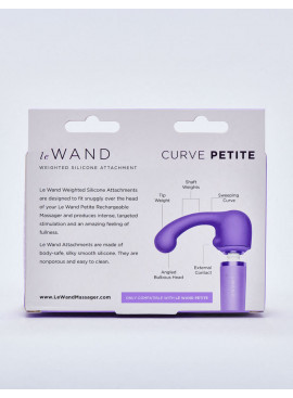 Le Wand Vibrator Accessory Curve Petite back packaging