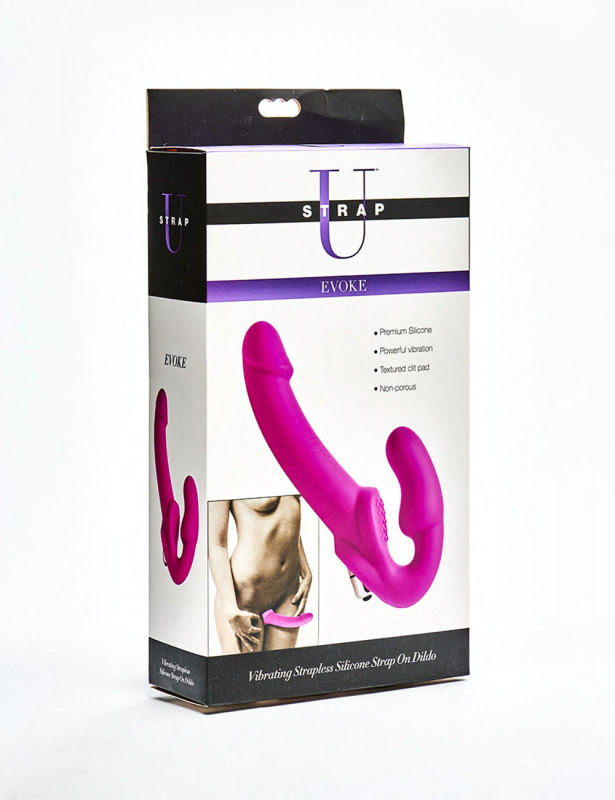 Vibrating Strapless silicone strap on Dildo Strap U Evoke packaging Vibrating Strapless silicone strap on Dildo Strap U Evoke packaging