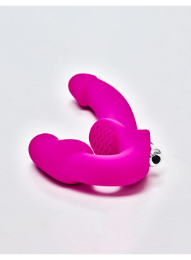 Vibrating Strapless silicone strap on Dildo Strap U Evoke pink