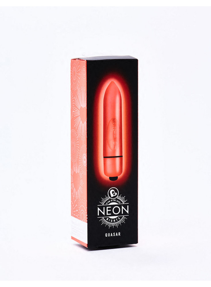 Bullet Vibrator Quasar Neon Red packaging
