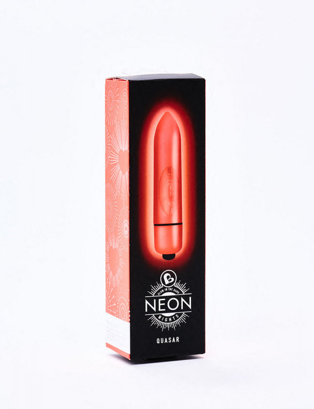 Bullet Vibrator Quasar Neon Red packaging Bullet Vibrator Quasar Neon Red packaging