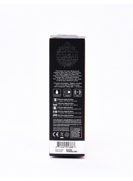 Bullet Vibrator Quasar Neon Red back packaging