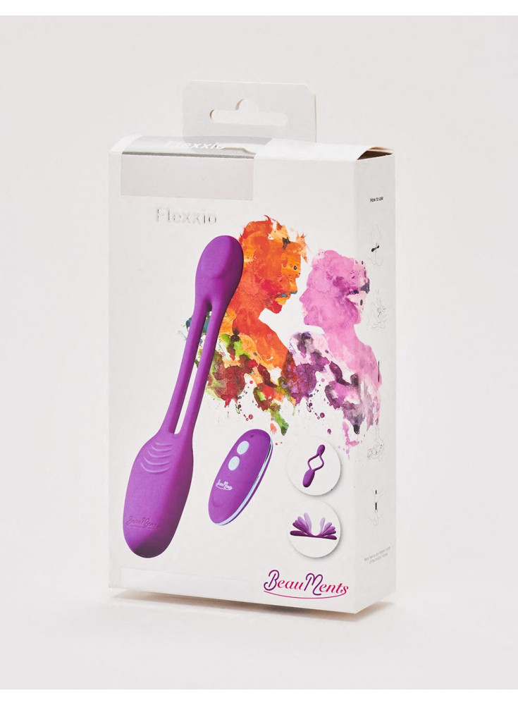 Vibrator Flexxio from BeauMents in Purple packaging