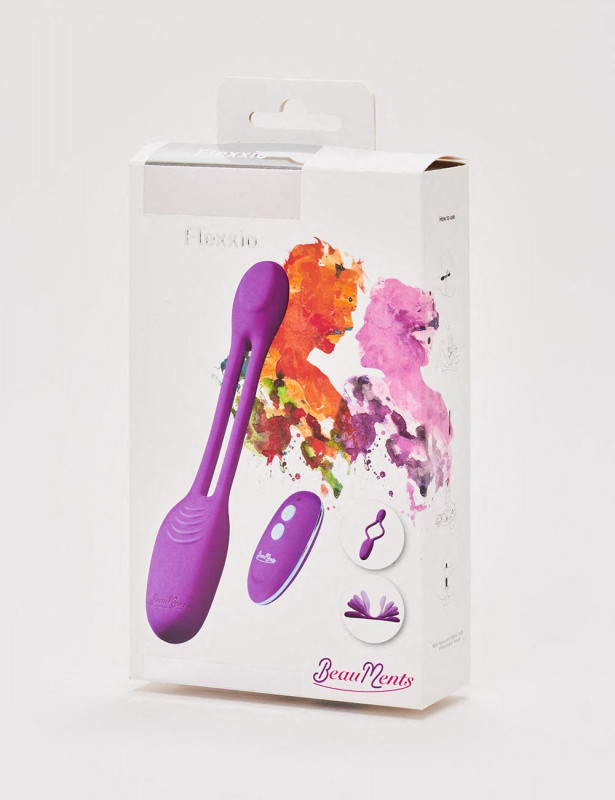 Vibrator Flexxio from BeauMents in Purple packaging