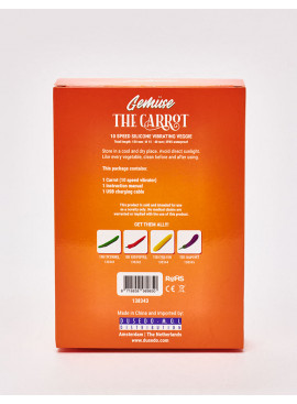 Vibrator carrot from Gemuse back packaging