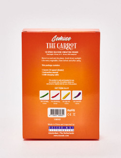 Vibrator carrot from Gemuse back packaging