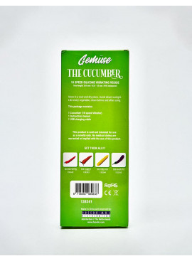 Vibrator cucumber from Gemuse back packaging