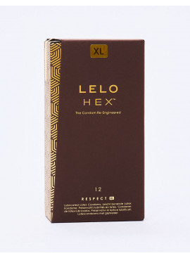Box of 12 Respect XL Condoms Ultra Thin from Lelo Hex