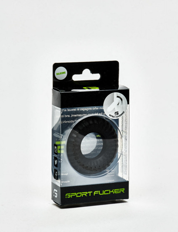 Black Silicone Cock Ring Sport Fucker Nitro Packaging Black Silicone Cock Ring Sport Fucker Nitro Packaging