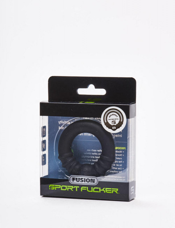 Packaging Fusion Holeshot Black Silicone Cock Ring Size M from Sport Fucker Packaging Fusion Holeshot Black Silicone Cock Ring Size M from Sport Fucker