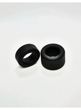 Set of 2 Black Silicone Cock Ring Nutt job from Sport Fucker