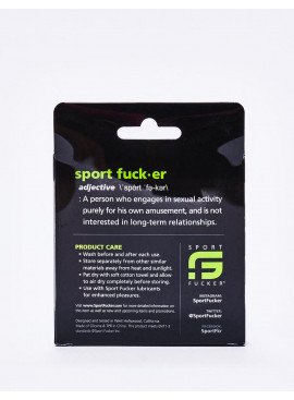 The Wedge Red TPR Cock Rings from Sport Fucker back packaging