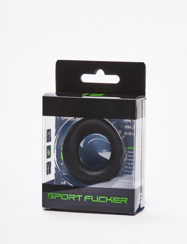 The Wedge Black TPR Cock Rings from Sport Fucker packaging The Wedge Black TPR Cock Rings from Sport Fucker packaging
