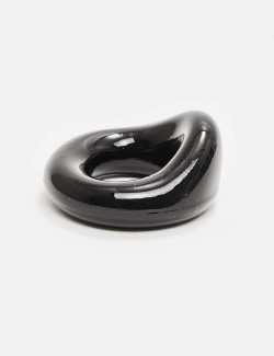 The Wedge Black Silicone Cock Rings from Sport Fucker