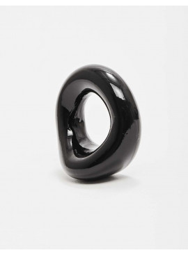 The Wedge Black TPR Cock Rings from Sport Fucker