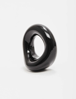 The Wedge Black TPR Cock Rings from Sport Fucker