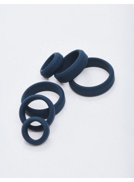 Set of 6 Silicone Cock Rings