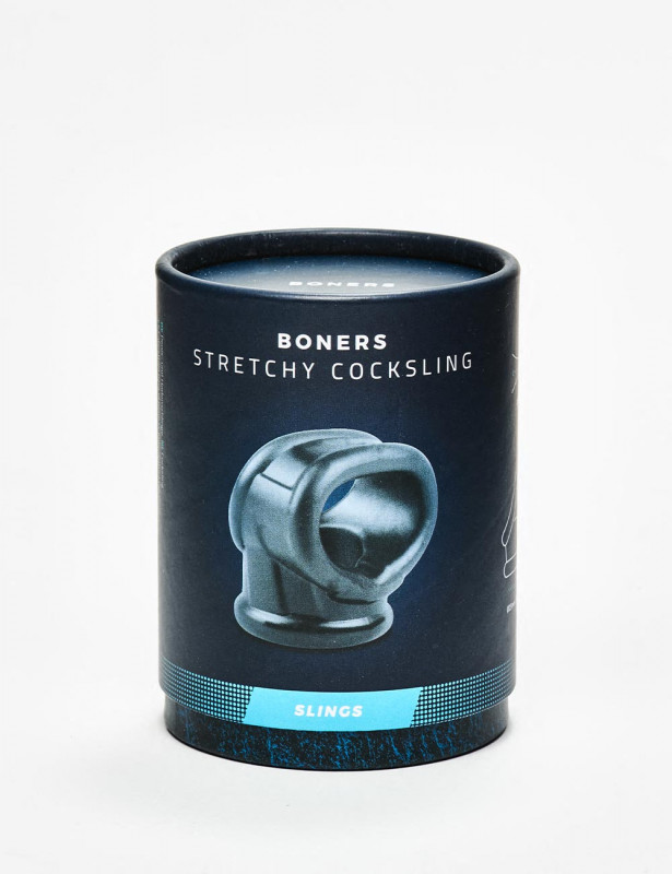 Grey Boners Silicone Stretchy Cock Sling packaging Grey Boners Silicone Stretchy Cock Sling packaging