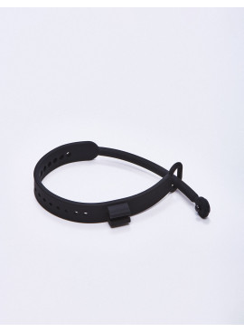 Open Black Silicone Cock & ball belt Brutus