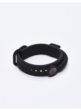 Black Silicone Cock Ring & ball belt