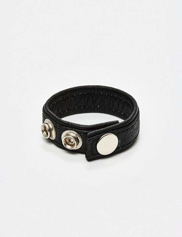 Black Leather Cock Ring from Black Label Black Leather Cock Ring from Black Label