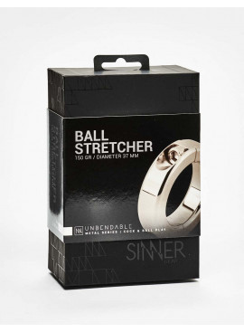 Stainless steel Ball Stretcher Sinner Gear 150 gr / 37 mm packaging