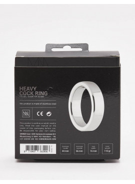 Stainless steel Cock Ring Sinner Gear 110 gr / 44 mm back packaging