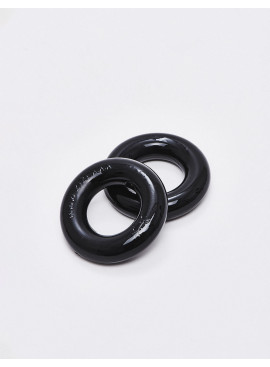 Pack of 2 black silicone cock ring from Zizi XXX