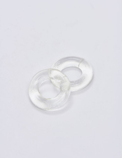 Pack of 2 transparent silicone cock ring from Zizi XXX