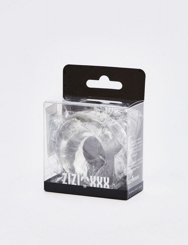 Transparent TPR cock ring Powerstroke from Zizi XXX packaging