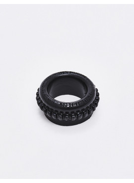 Size M Black Silicone Cock Ring from Keep Burning
