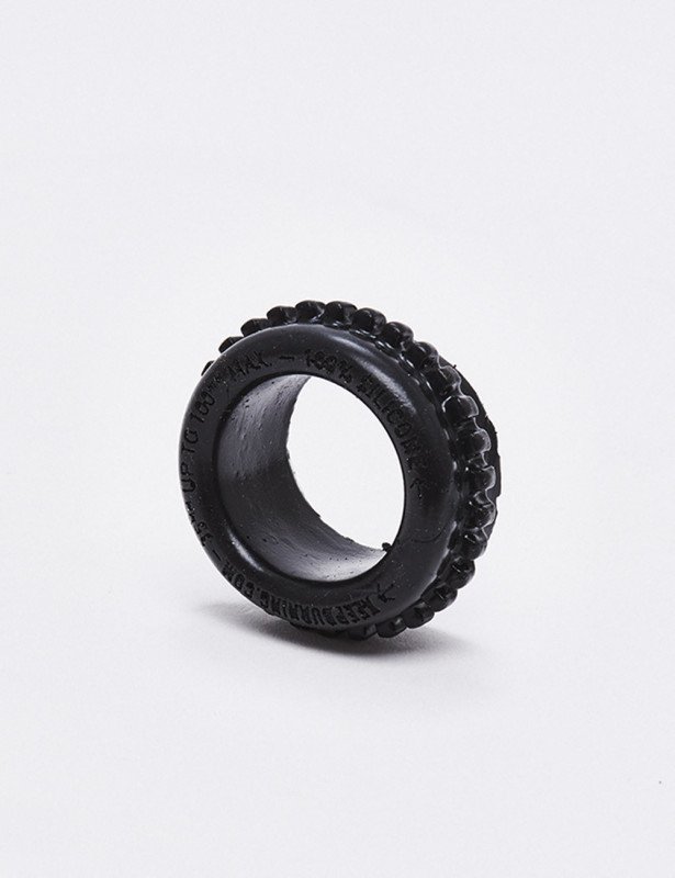 Size M Black Silicone Cock Ring Size M Black Silicone Cock Ring