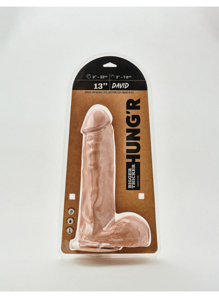 Dildo XL David from Hung'r packaging