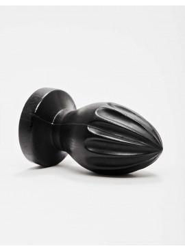 Squeezer-shaped black Anal Plug