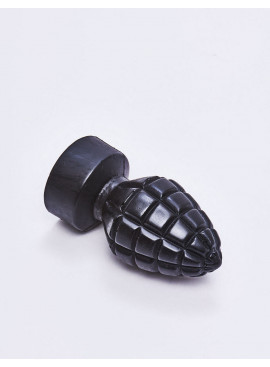 Grenade-shaped black Anal Plug