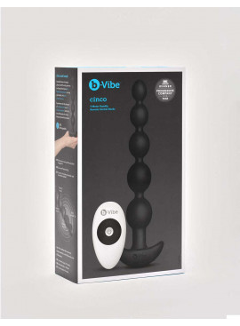 Vibrating Anal Beads Cinco from B Vibe packaging