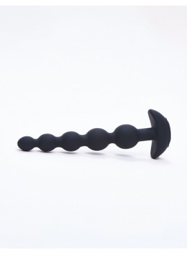 Black Vibrating Anal Beads Cinco from B Vibe