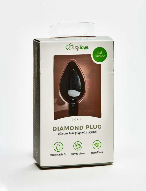 Diamond silicone Butt Plug front packaging Diamond silicone Butt Plug front packaging