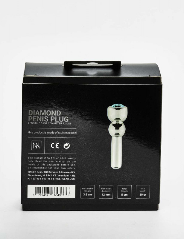 Blue diamond Penis plug packaging