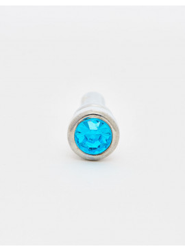 Blue Diamond Metal Penis Plug