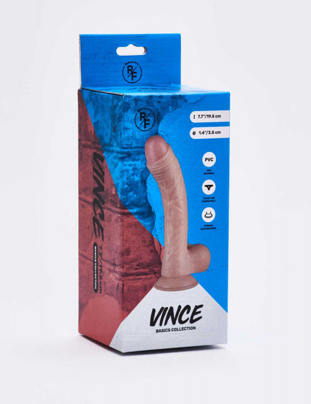 Realistic XL dildo Vince front packaging