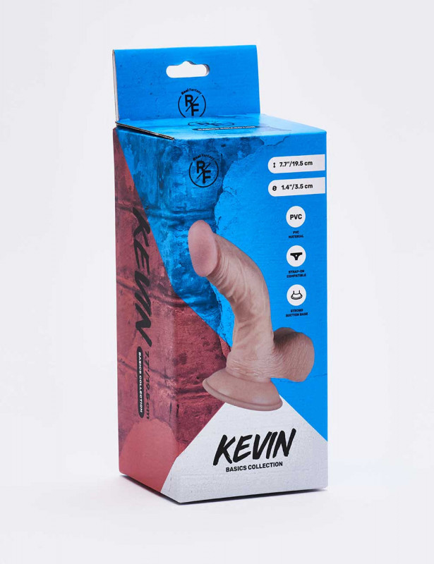 Realistic XL dildo Kevin front packaging Realistic XL dildo Kevin front packaging